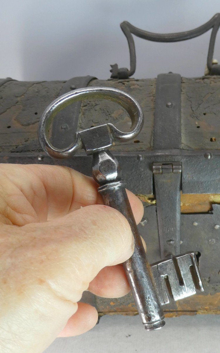 Massive Chest Key Circa 1630, Centre Italy-photo-3