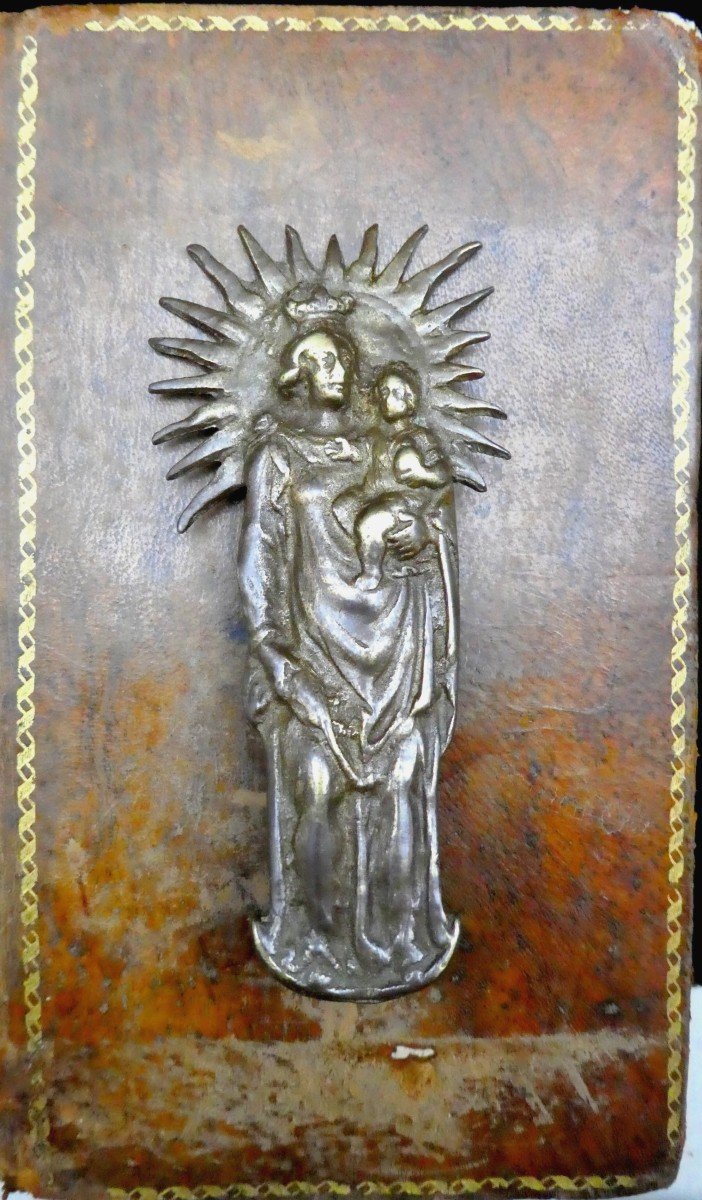 17th Century Glorious Virgin, Small Bronze Of Montrance -photo-2