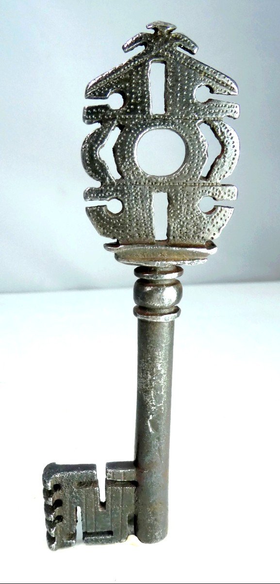  Beautiful Renaissance Architectural Key, Rare Example 16th Century France,