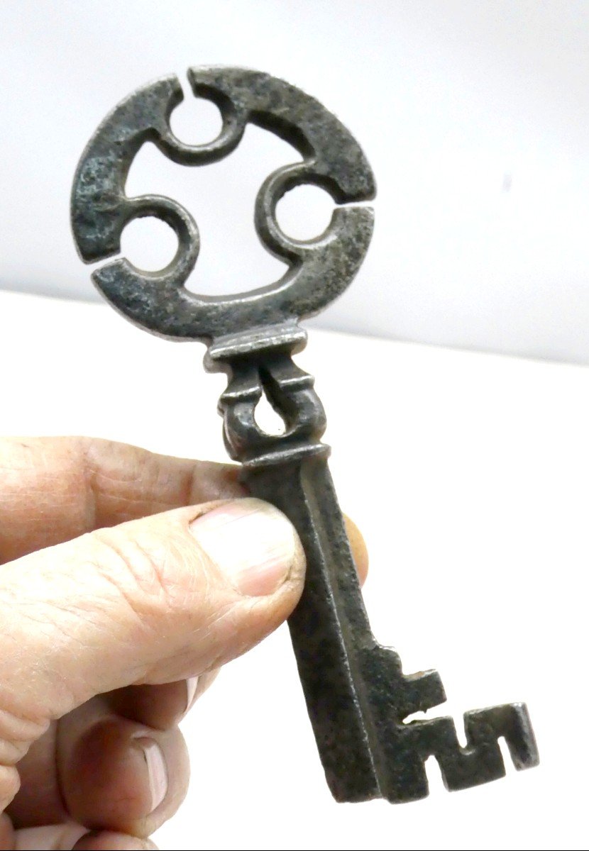 15th-16th Century Lantern Key, 11.8cm, Rare Model