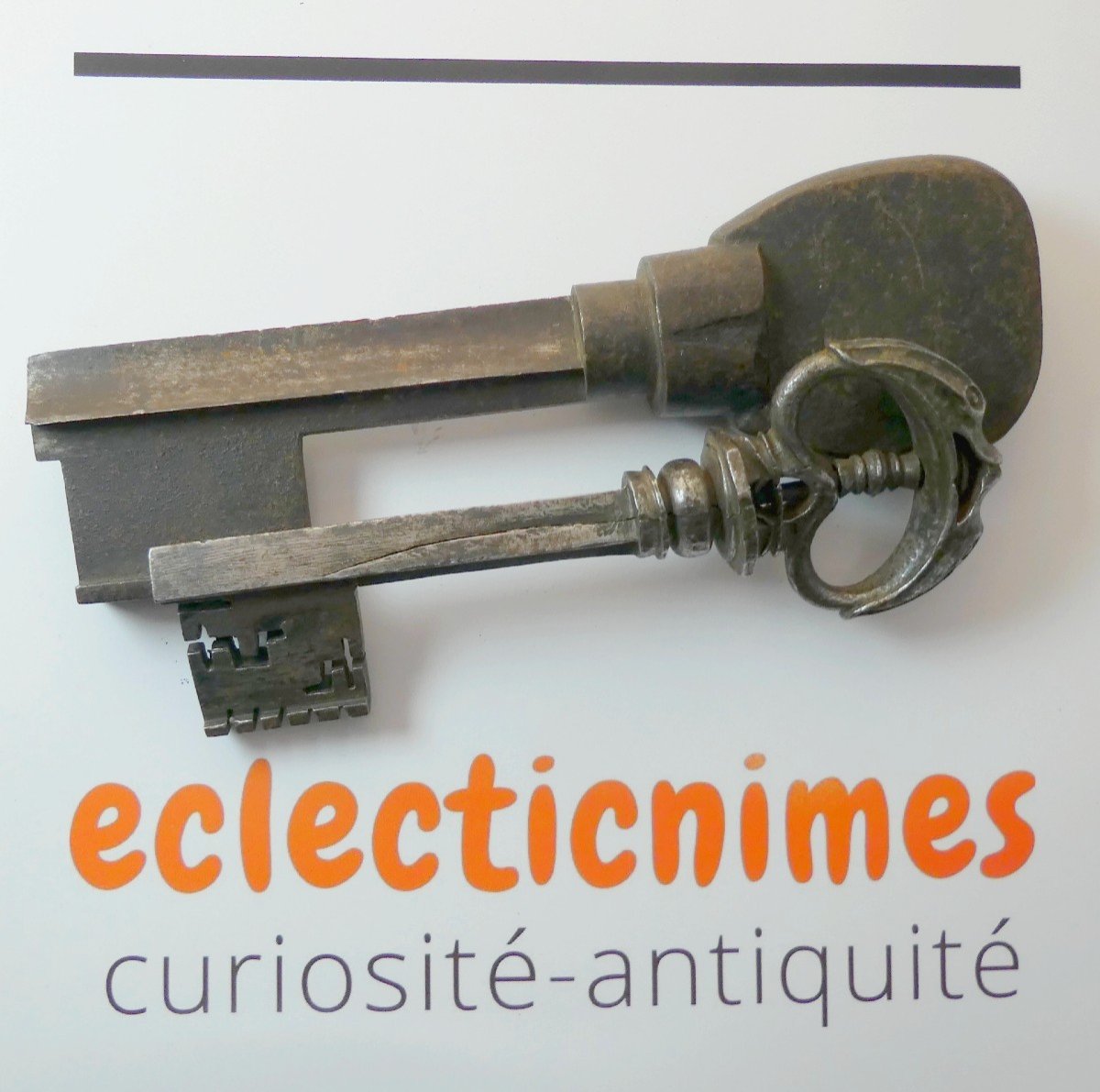 Beautiful Cassette Key, French Renaissance, Henri IV Period-photo-4