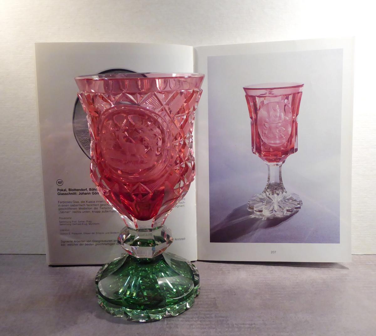 Great Pokal, Luxury Glassware, Color, Bohemian 1840-photo-3