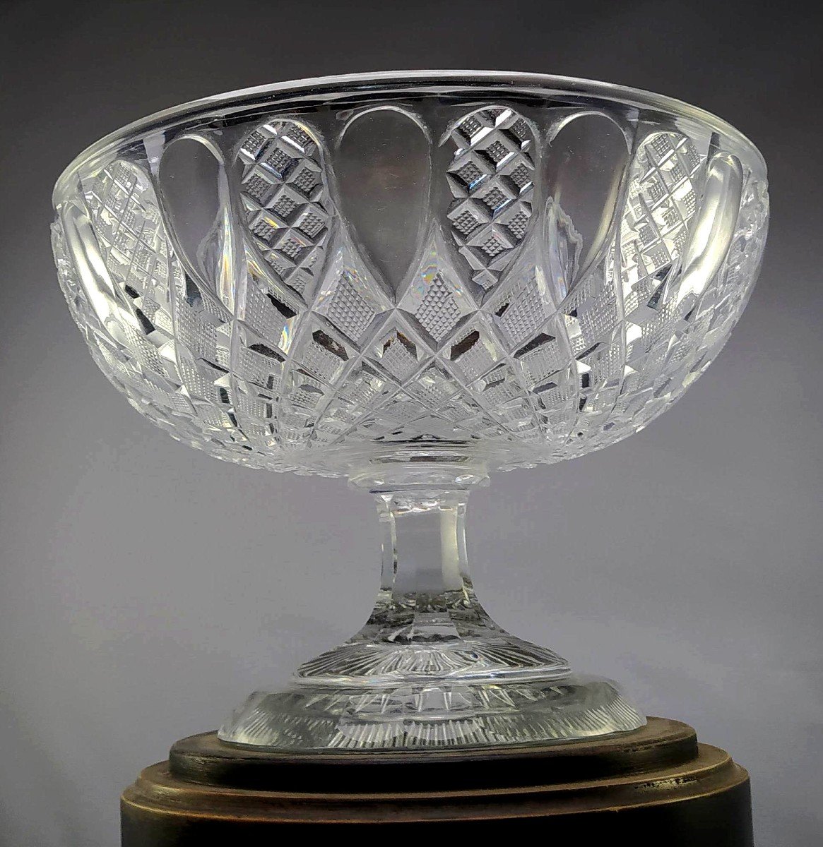 Spectacular Crystal Cup, 1830, Large Masterpiece, 3kilos, Good Condition