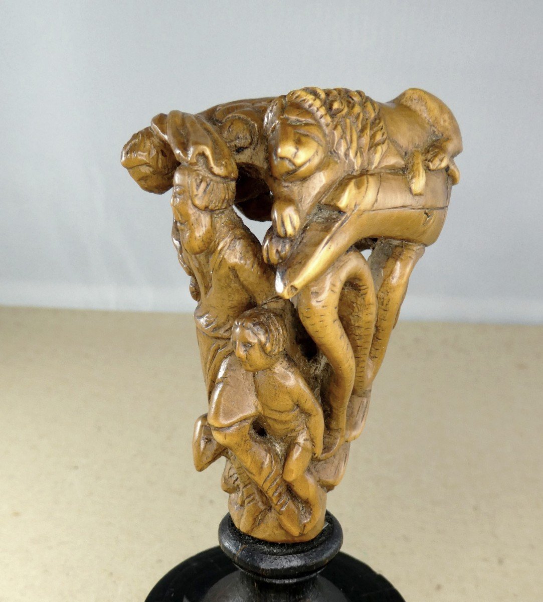 Museum: Carved Boxwood, 17th Century, Sacrifice Of Isaac-photo-1