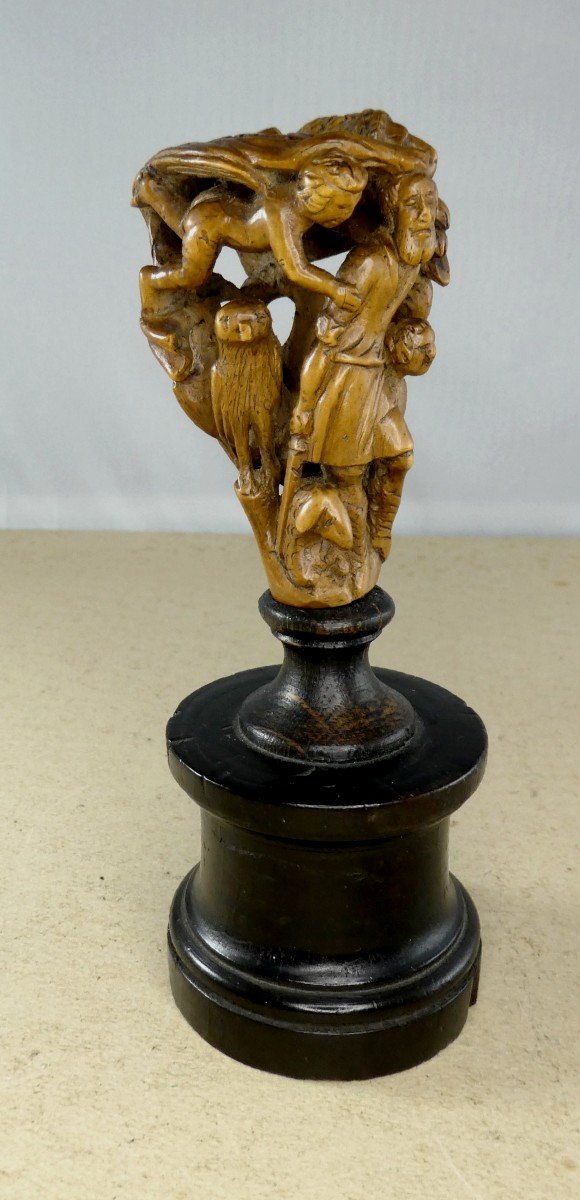 Museum: Carved Boxwood, 17th Century, Sacrifice Of Isaac