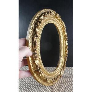 Goldleaf Carved Wood Oval Frame, Louis XIV Period