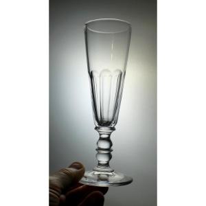 Suite Of 10 Baccarat Crystal Flutes 1860, Clermont Model, Good Condition