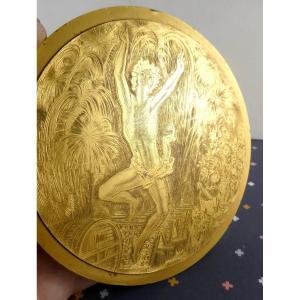 Great Medal: Hymn To Champagne, 2 Sides, Engraver Albert Decaris