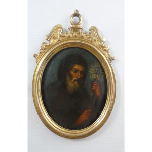 Miniature Religieuse, 17 Ou 18e Siècle, Saint François De Paule -M-