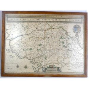 Country Of Poictou, Pictaviae Ducatus Descriptio Vulgo, Pretty Louis XIII Period Map