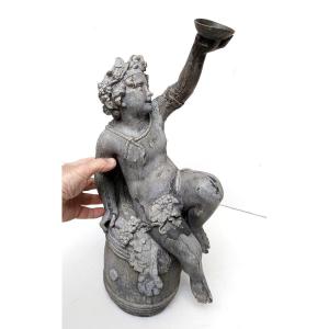 Le Jeune Bacchus, Sculpture De Fontaine Du 19e Siècle