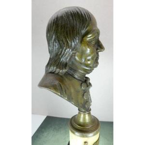 Bust Of Benjamin Franklin, Bronze, France, Late 18th Century