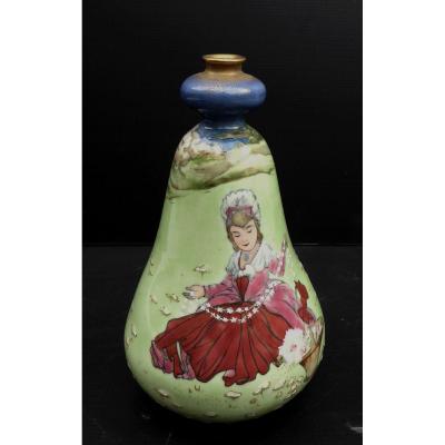 Salon De Paris, 1900, Amphora Vase Rsk, Signed, Located