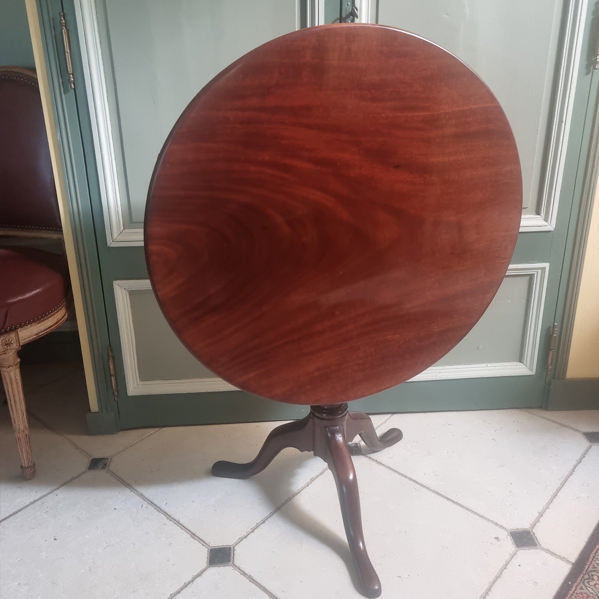 Mahogany Pedestal Table Early XIXth-photo-2