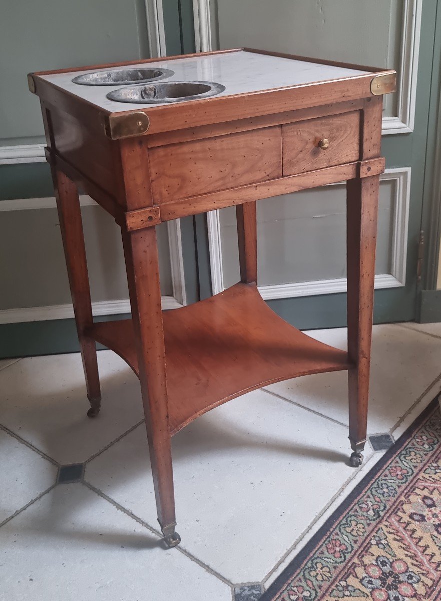 Louis XVI Style Fruit Wood Cooler Table-photo-1