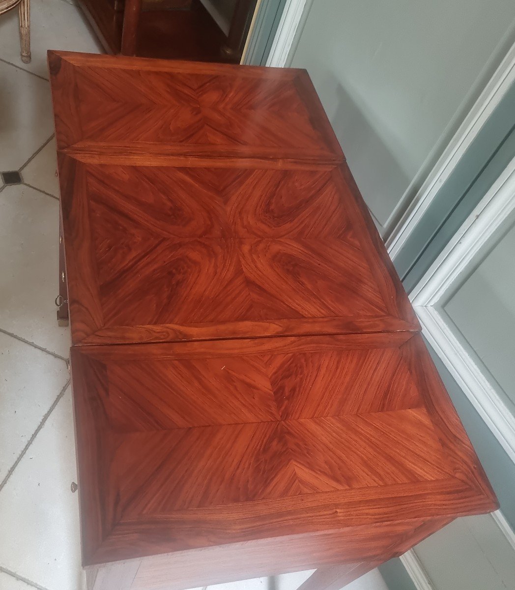 Louis XVI Period Dressing Table In Rosewood Marquetry-photo-2