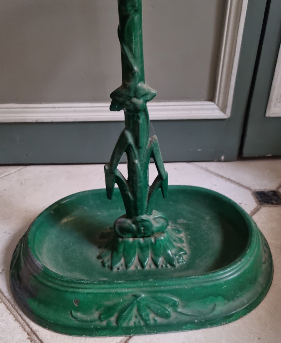 Umbrella Stand In Cast Iron Period 1900-photo-2