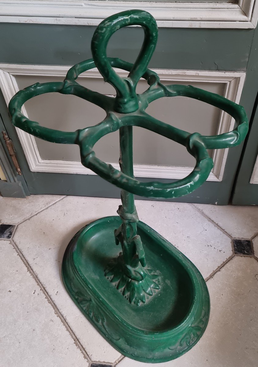 Umbrella Stand In Cast Iron Period 1900-photo-3