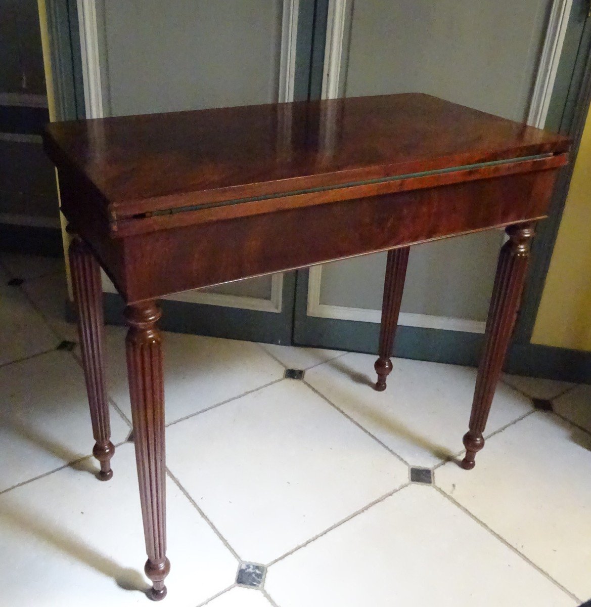 Restoration Period Game Table In Mahogany-photo-3