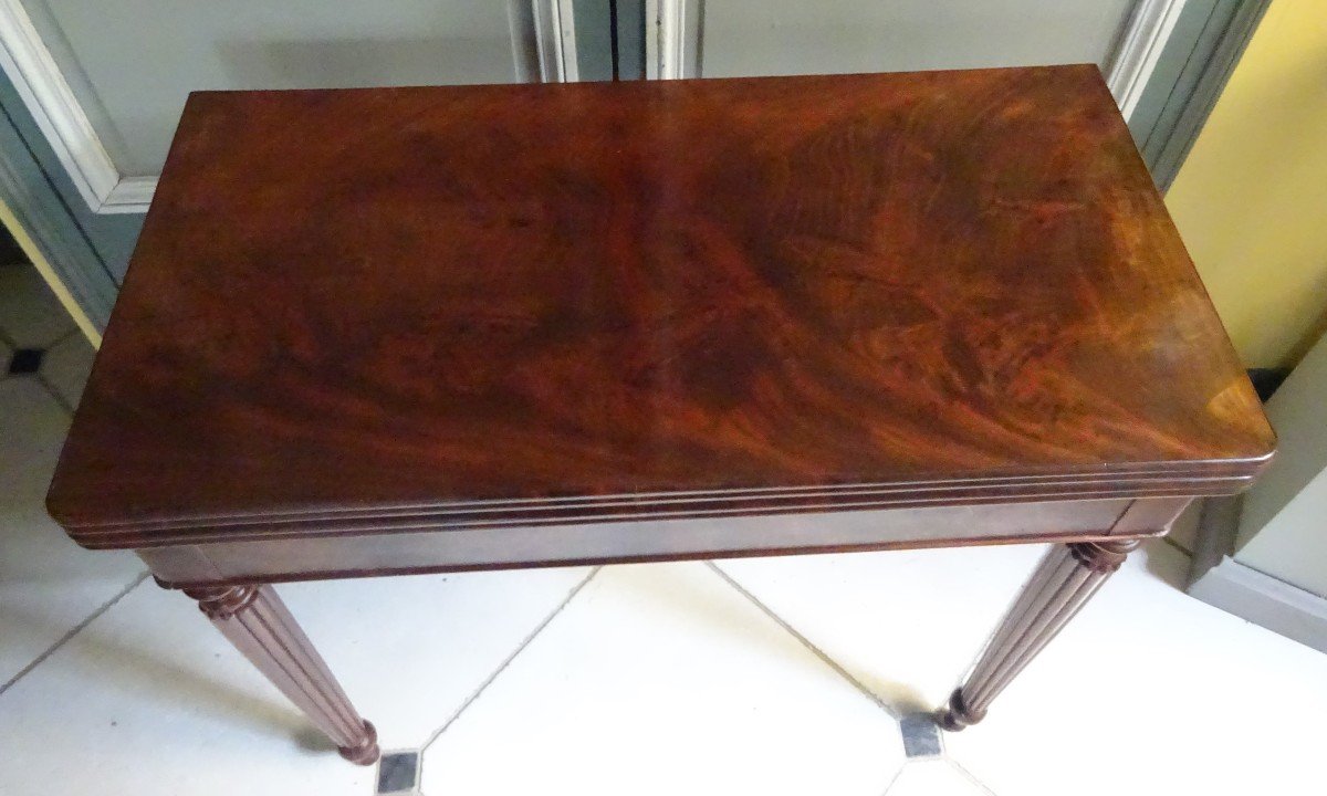 Restoration Period Game Table In Mahogany-photo-4