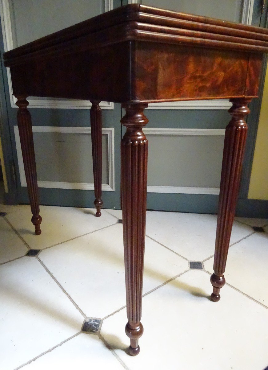 Restoration Period Game Table In Mahogany-photo-1