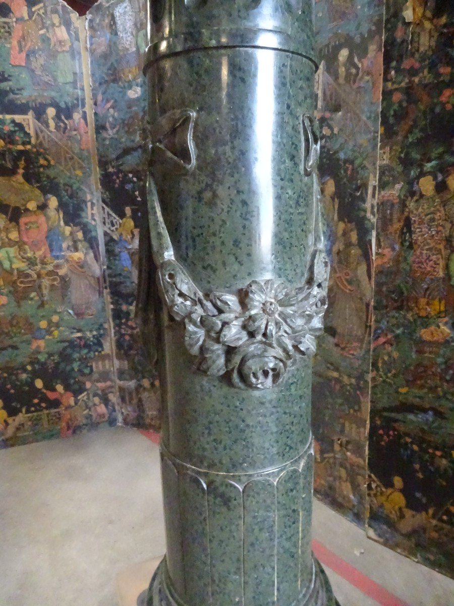 Late 19th Century Marble Presentation Column-photo-2