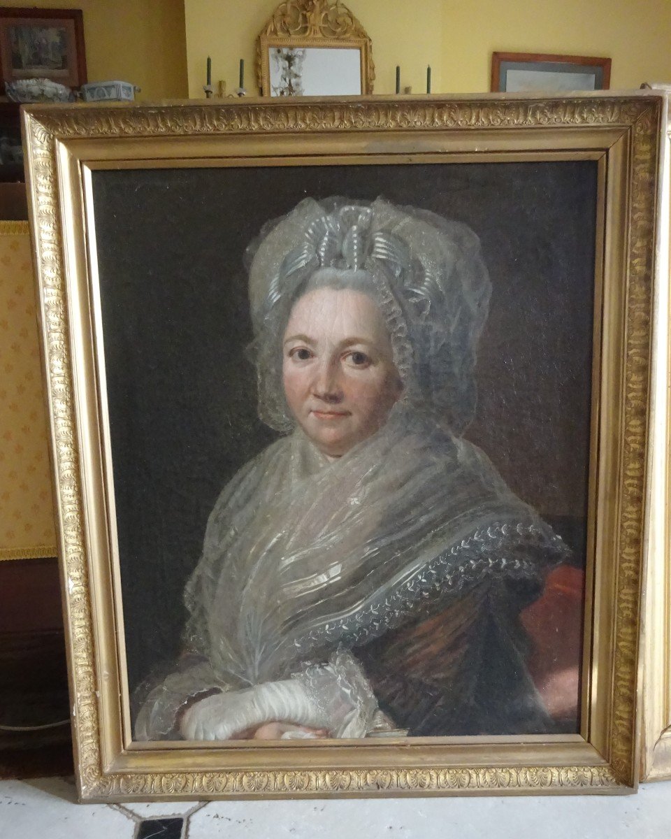 Portrait Of A Lady Of Quality From The End Of The 18th Century