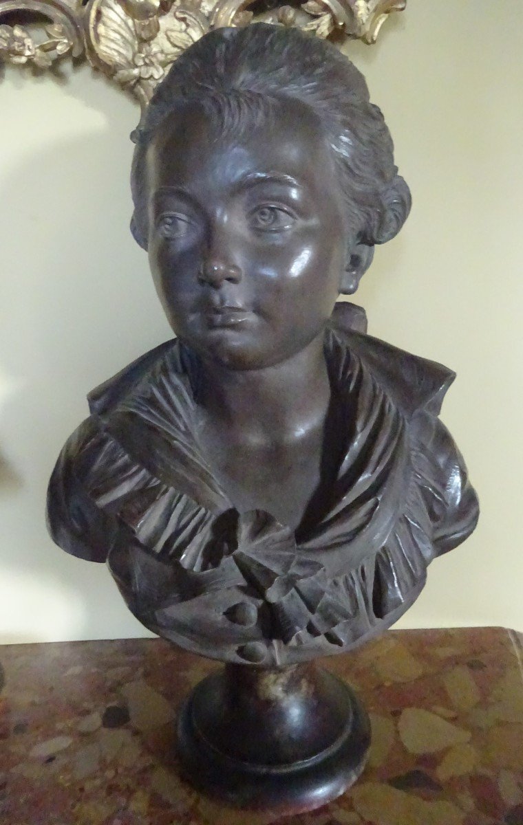 Bust Representing A Young Boy After Pajou