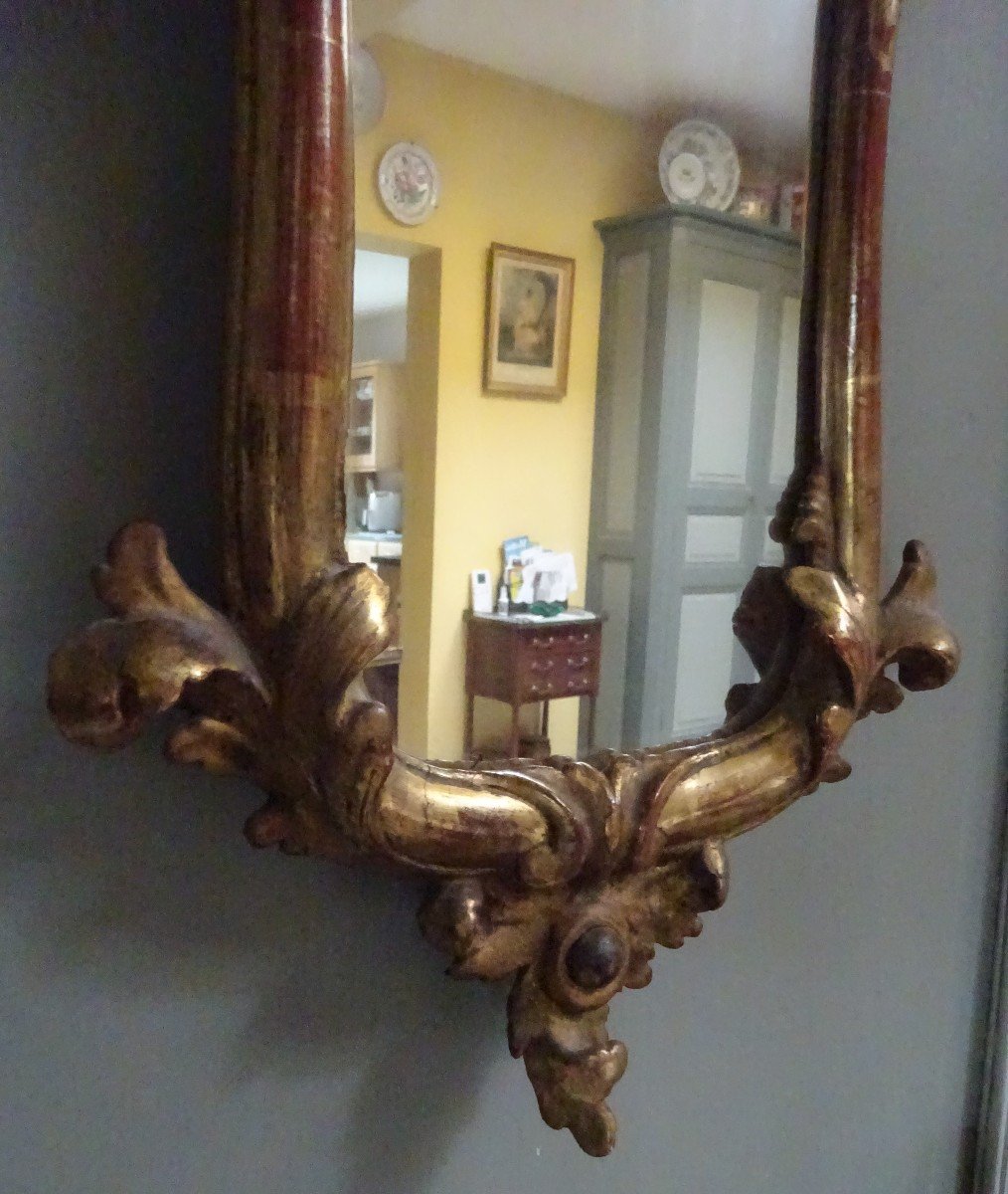 Pair Of Small Italian Mirrors From The End Of The 18th Century-photo-1