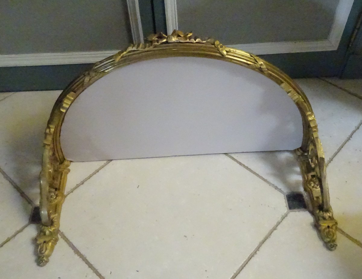 19th Century Gilt Bronze Bed Canopy Or Baldachin-photo-3