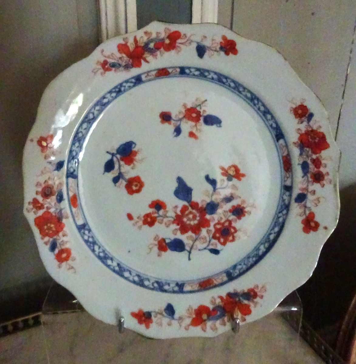 Set Of Three Porcelain Plates, 18th Century China-photo-3