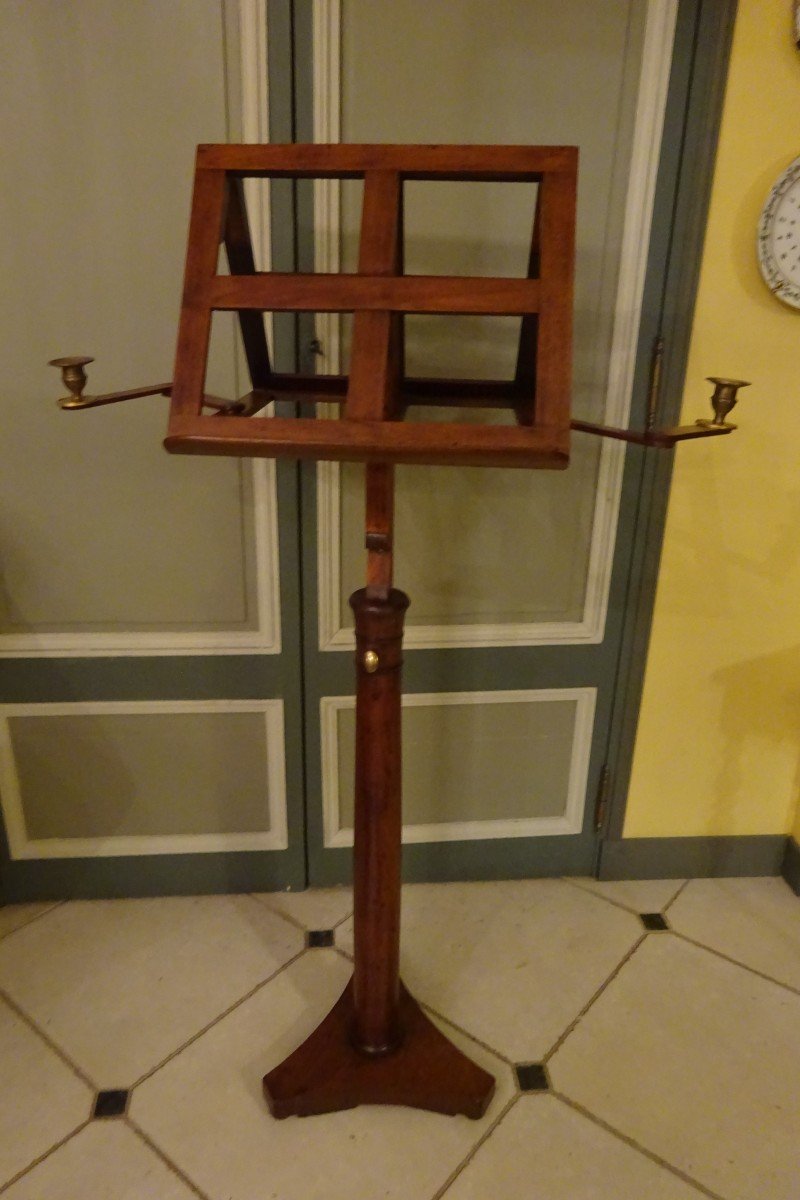 Lectern Or Music Holder Empire Period In Mahogany