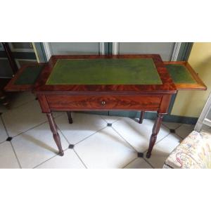 Small Restoration Period Flat Desk In Mahogany