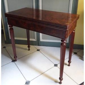 Restoration Period Game Table In Mahogany
