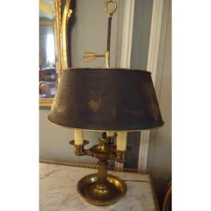 Directoire Style Bouillotte Lamp In Bronze