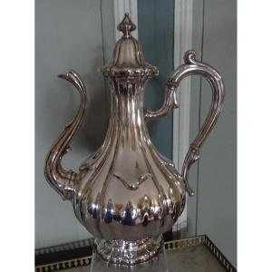 Large 19th Century Solid Silver Jug