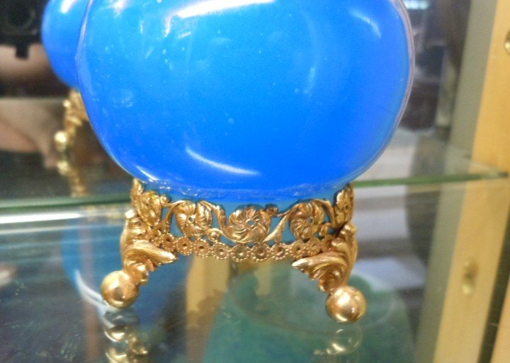 Perfume Bottle In Opaline 19th-photo-3