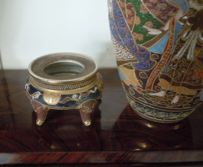 Pair Of Satsuma Vases-photo-4