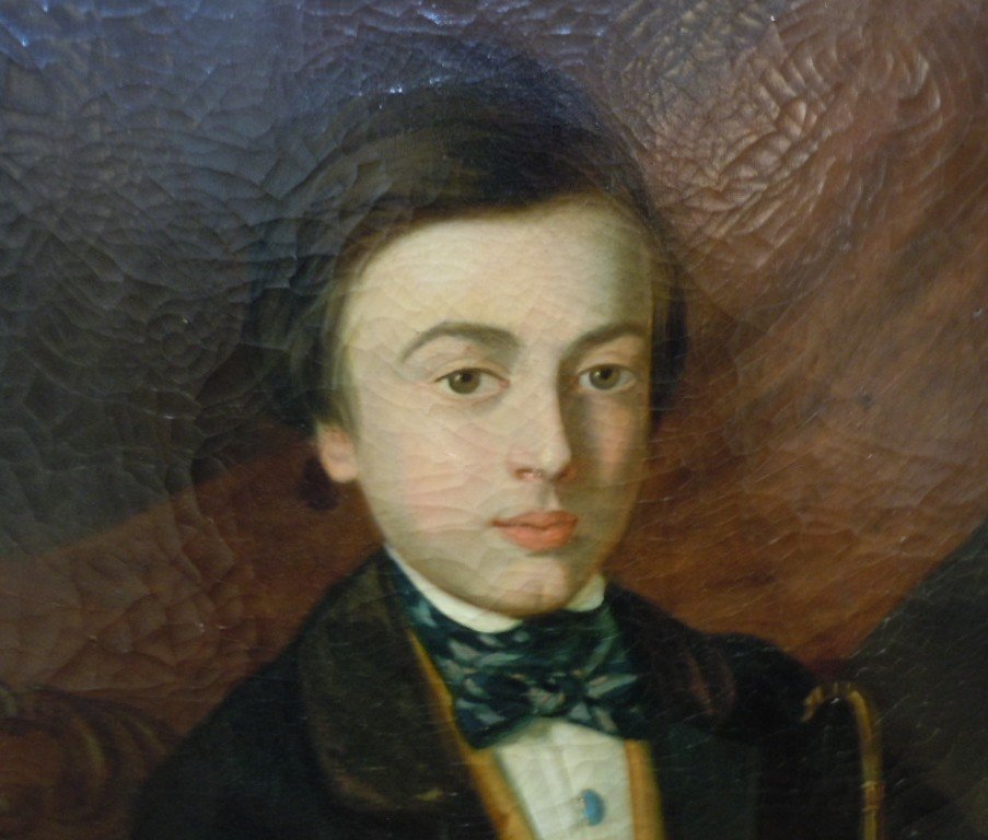 Portrait De Jeune Homme Signe Et Date 1849-photo-2