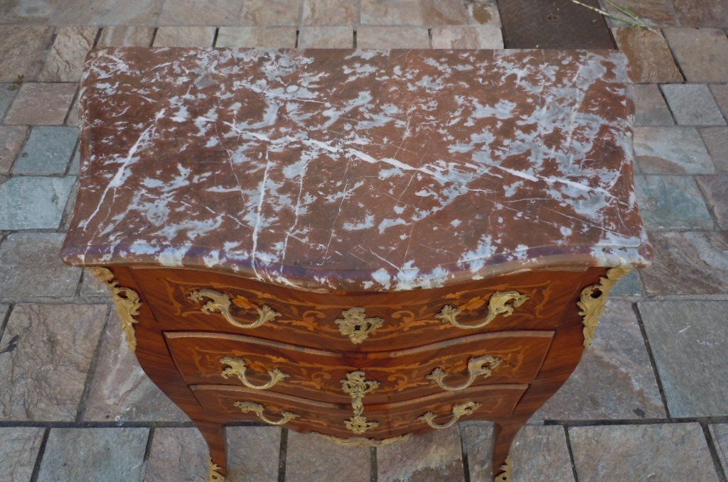 Napoleon III Marquetee Commode-photo-3