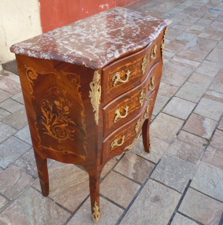 Napoleon III Marquetee Commode-photo-3