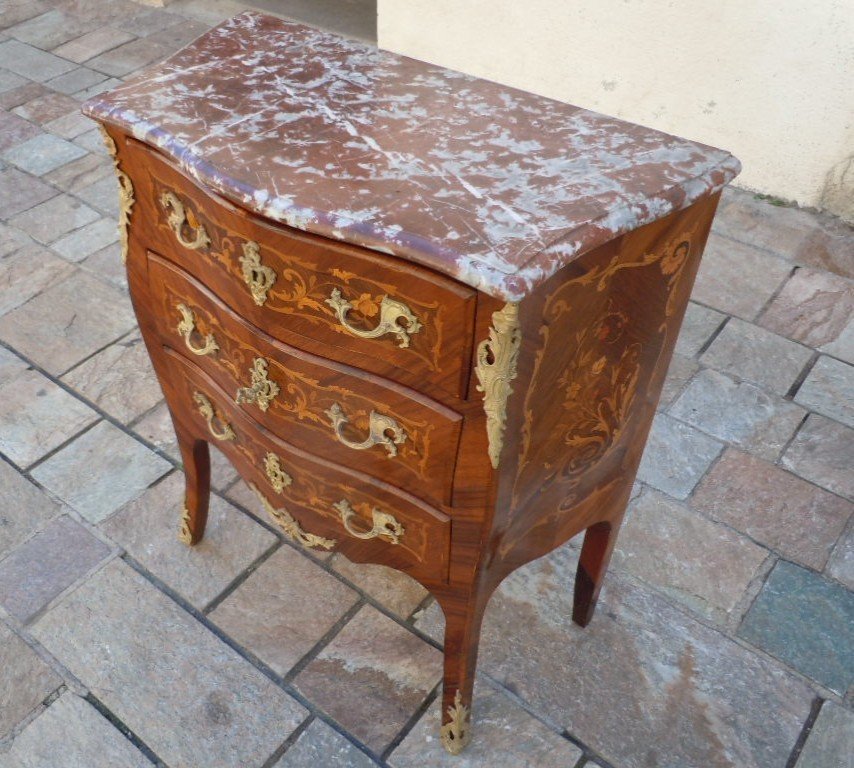 Napoleon III Marquetee Commode-photo-4