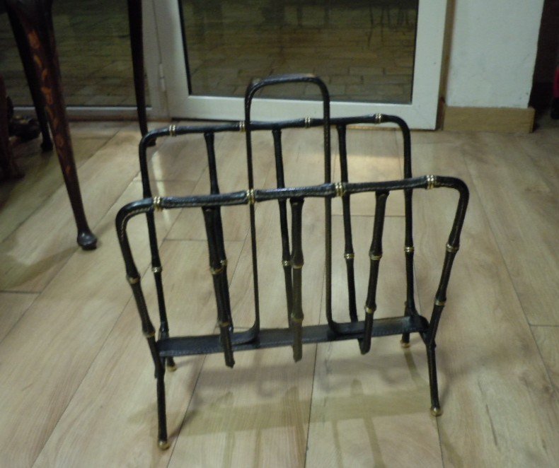 Jacques Adnet Magazine Rack-photo-2