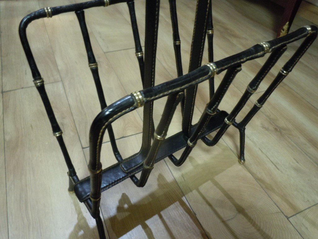 Jacques Adnet Magazine Rack-photo-3