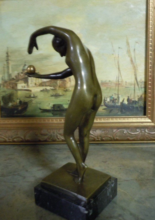 Art Deco Bronze By Paul De Boulongne-photo-2