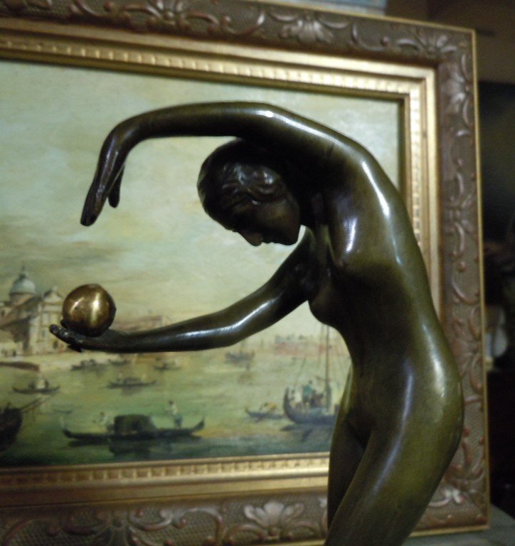 Art Deco Bronze By Paul De Boulongne-photo-3