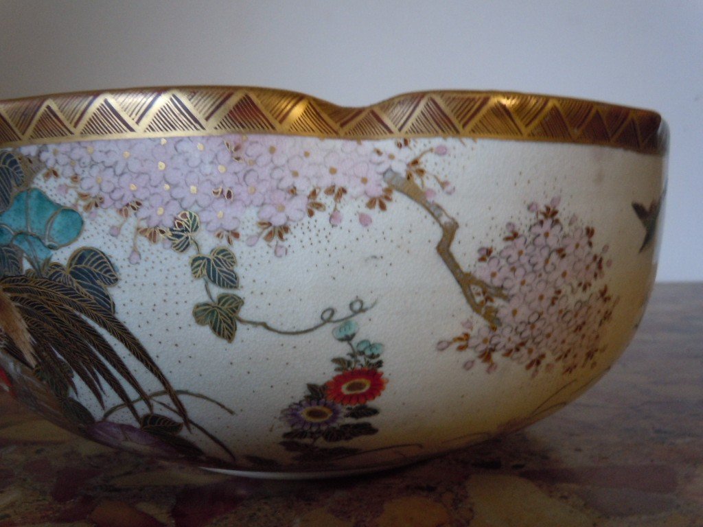 Coupe En Faience De Satsuma-photo-3