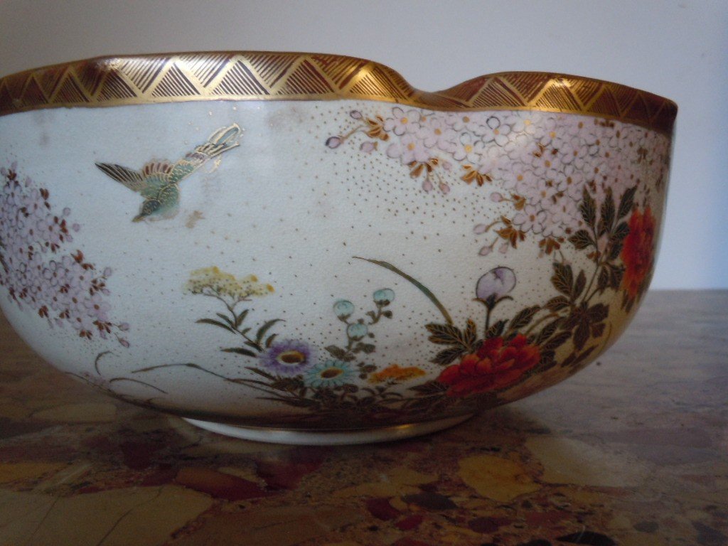 Coupe En Faience De Satsuma-photo-4