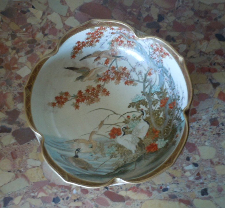 Coupe En Faience De Satsuma-photo-8