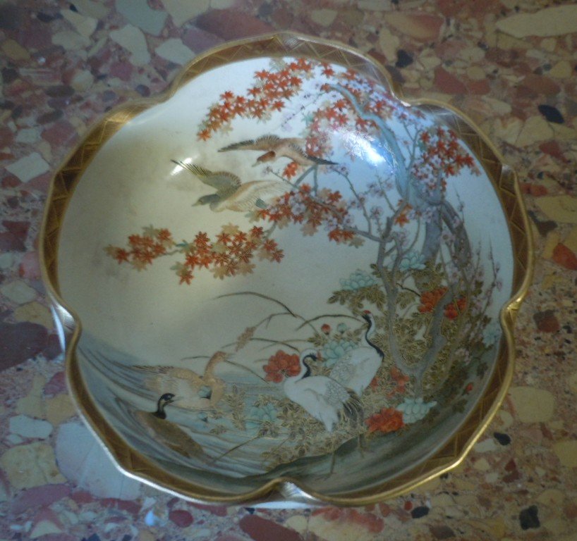 Coupe En Faience De Satsuma